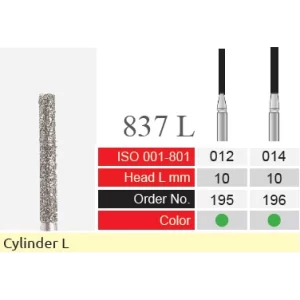 فرز الماسی دسته نقره‌ای BTM مدل Cylinder L 837L