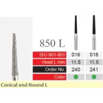 فرز الماسی دسته نقره‌ای BTM مدل Conical End Round 850L